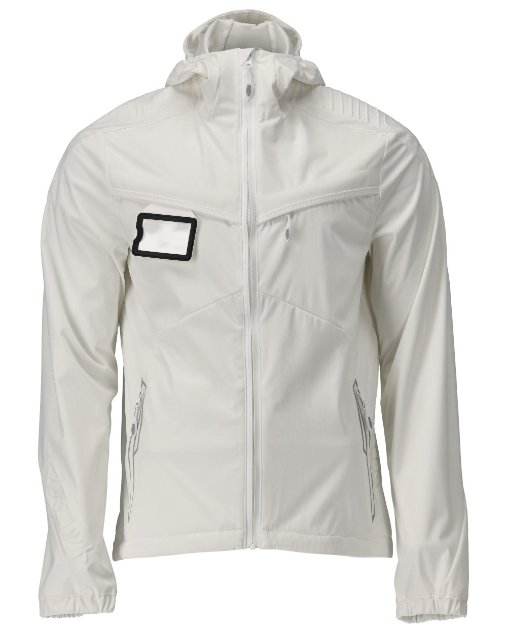 White Coloured Mascot Workwear Mens Customized Windproof Jacket on white background