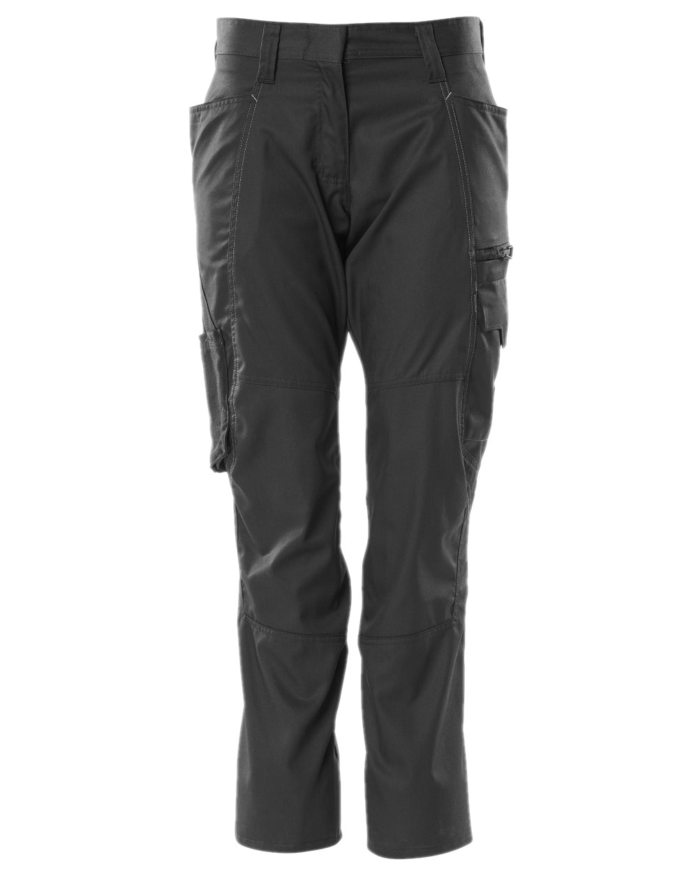Black Coloured Mascot Workwear Womens Accelerate Extra Lightweight Trousers on white background