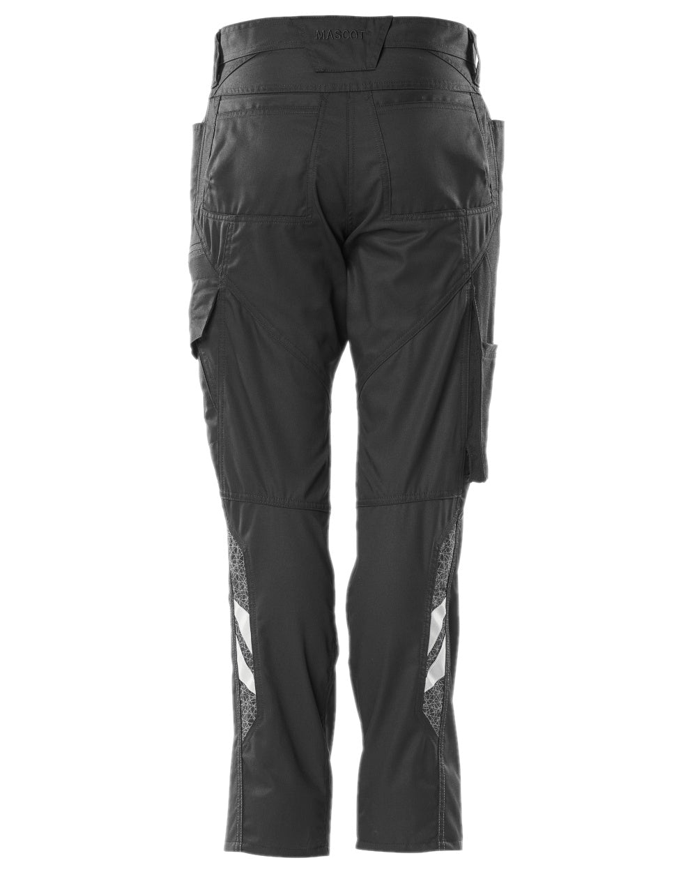 Black Coloured Mascot Workwear Womens Accelerate Extra Lightweight Trousers on white background
