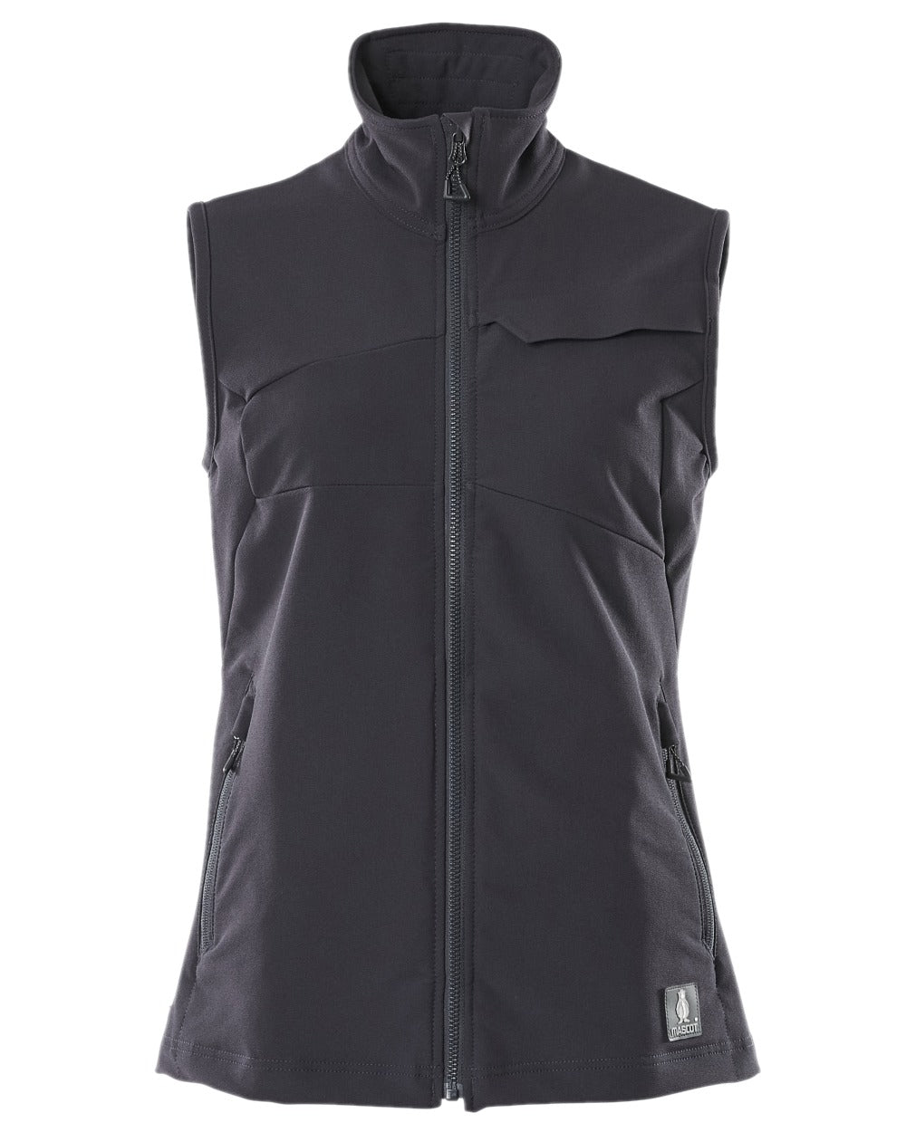Dark Navy Coloured Mascot Workwear Womens Accelerate Gilet on white background