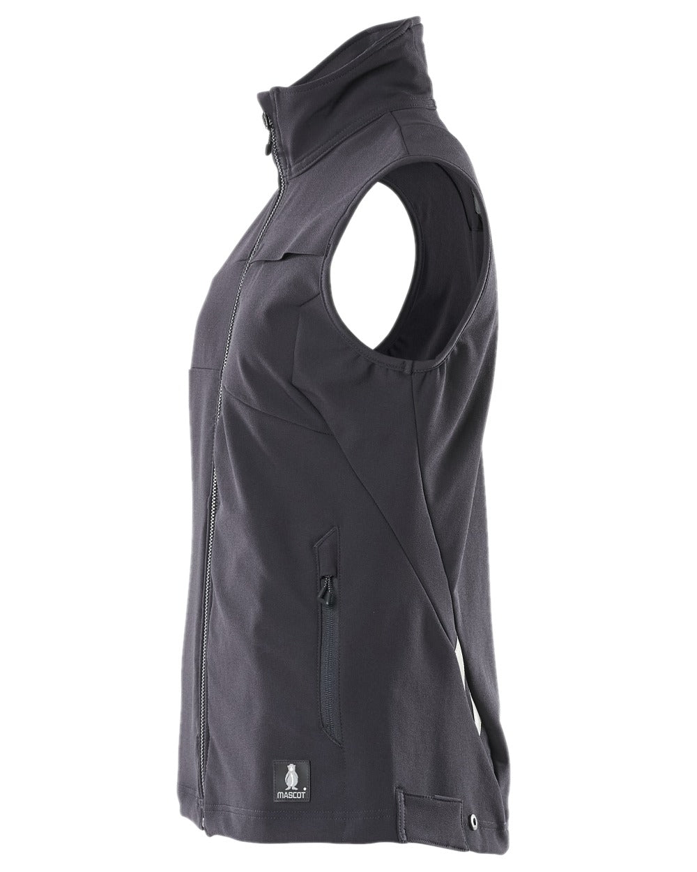 Dark Navy Coloured Mascot Workwear Womens Accelerate Gilet on white background