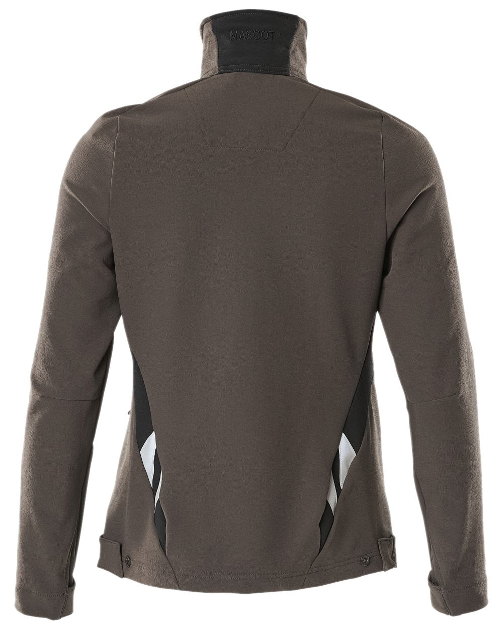 Dark Anthracite Black Coloured Mascot Workwear Womens Accelerate Jacket on white background