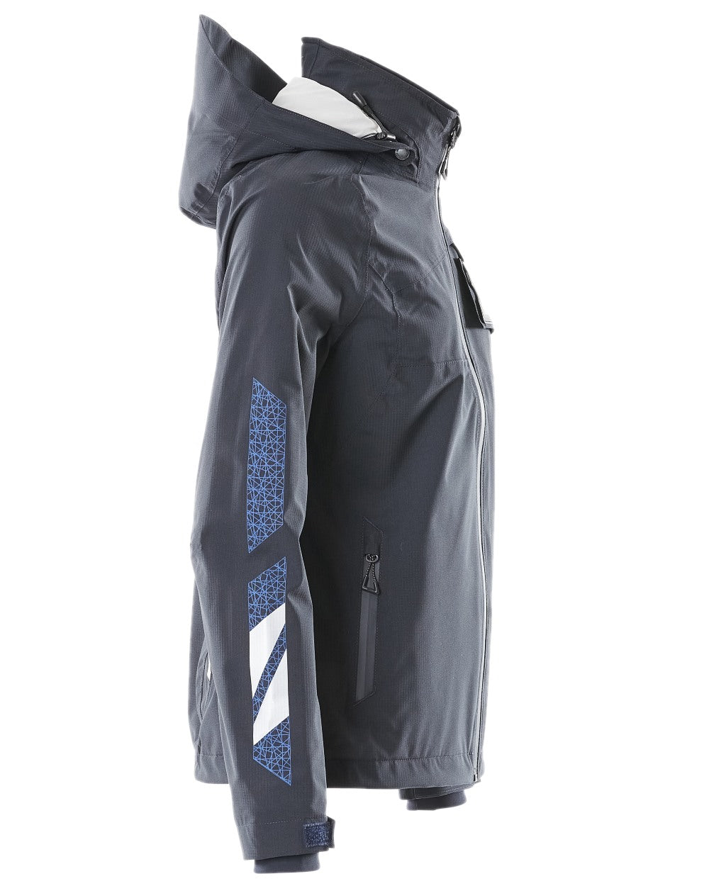 Dark Navy Coloured Mascot Workwear Womens Accelerate Lightweight Outer Shell Jacket on white background