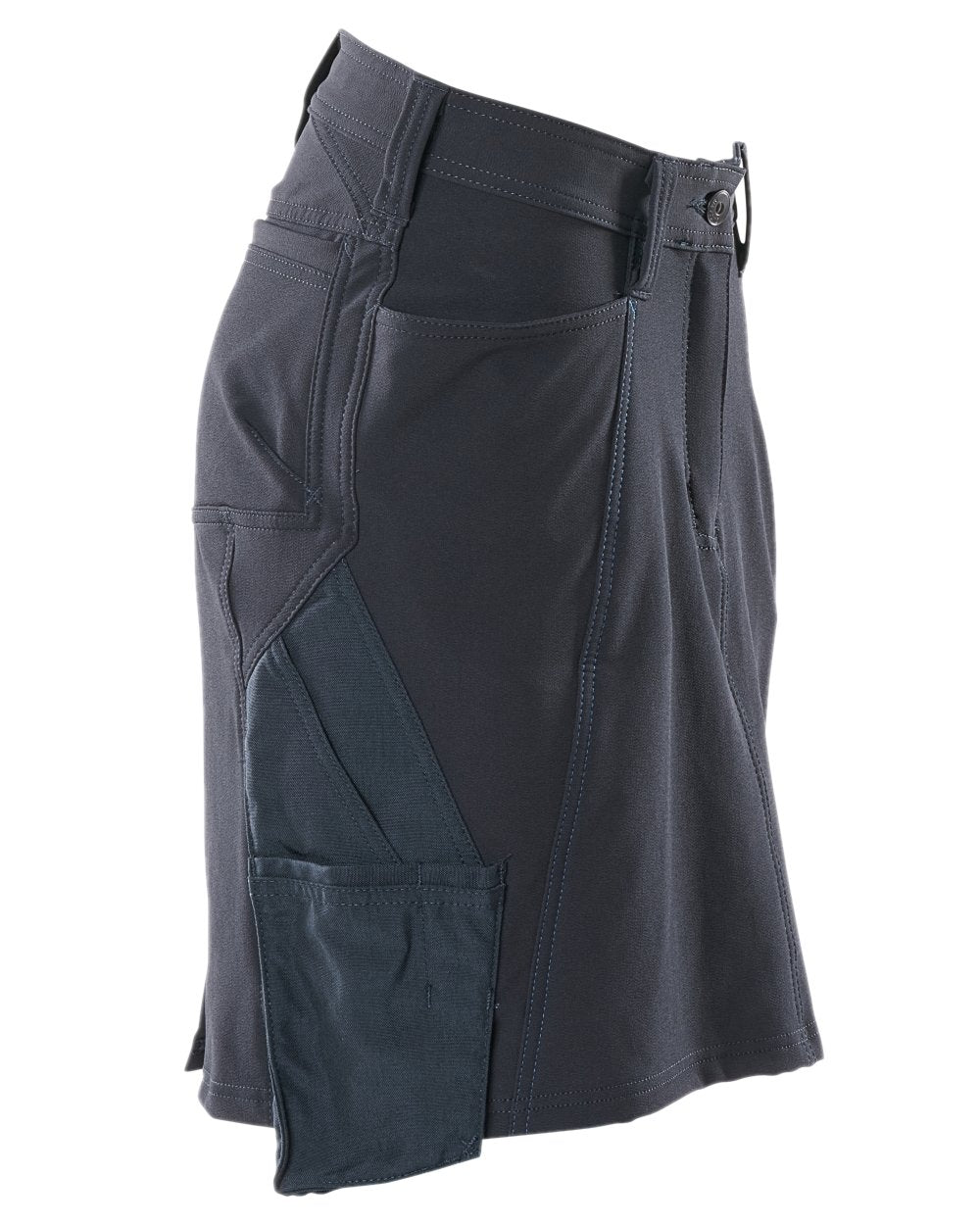 Dark Navy Coloured Mascot Workwear Womens Accelerate Lightweight Skirt on white background