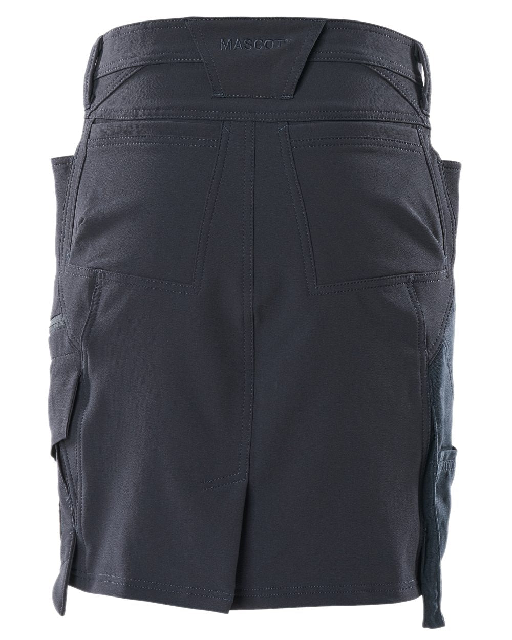 Dark Navy Coloured Mascot Workwear Womens Accelerate Lightweight Skirt on white background