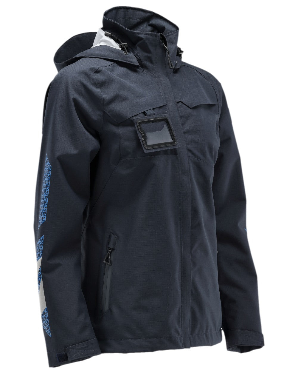 Dark Navy Coloured Mascot Workwear Womens Accelerate Outer Shell Jacket on white background