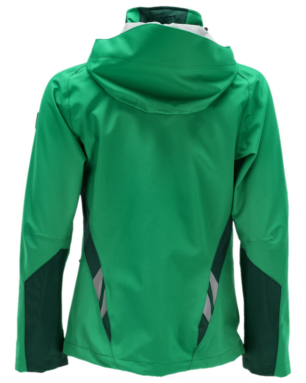 Grass Green Coloured Mascot Workwear Womens Accelerate Outer Shell Jacket on white background