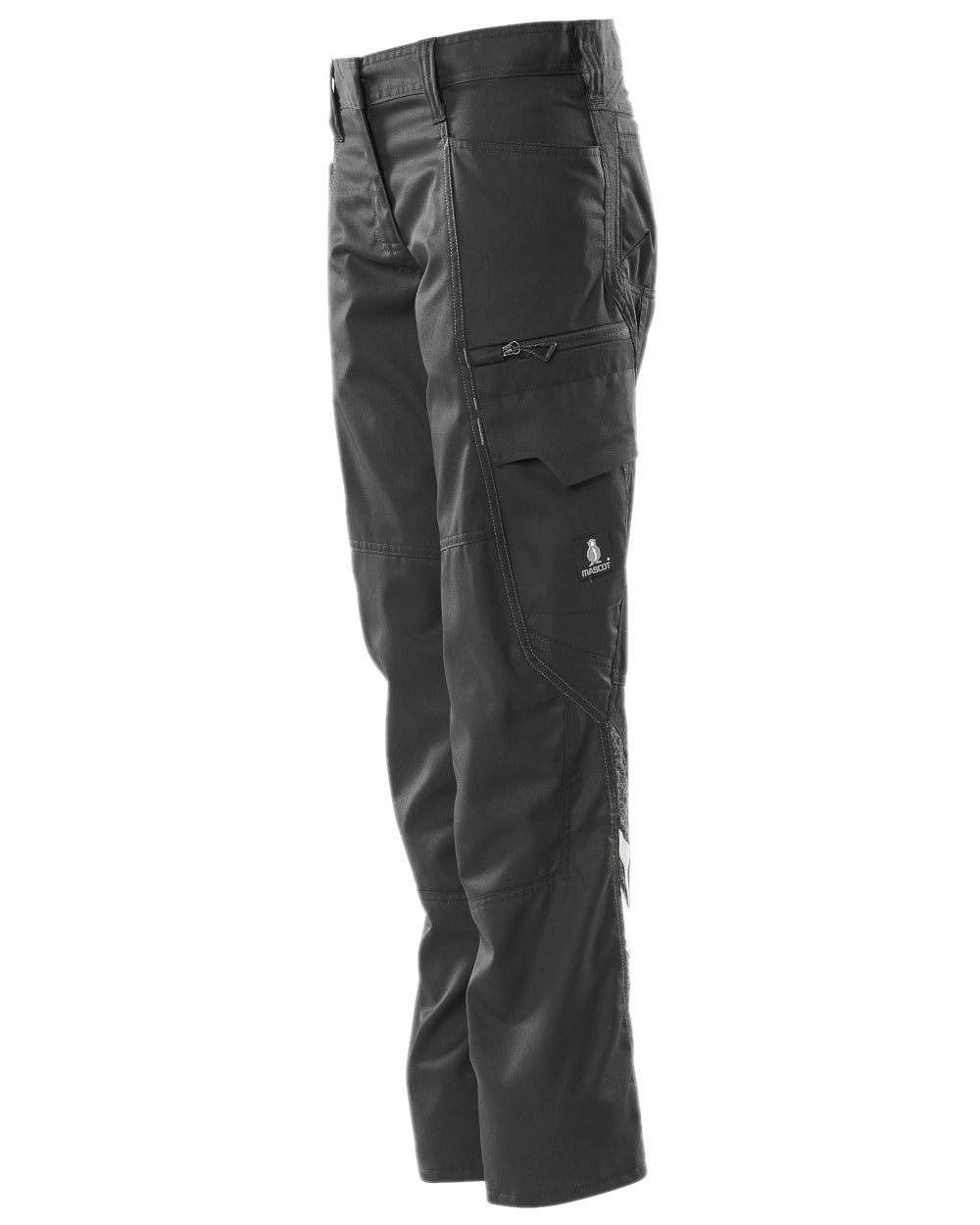 Black Coloured Mascot Workwear Womens Accelerate Pearl Fit Extra Lightweight Trousers on white background