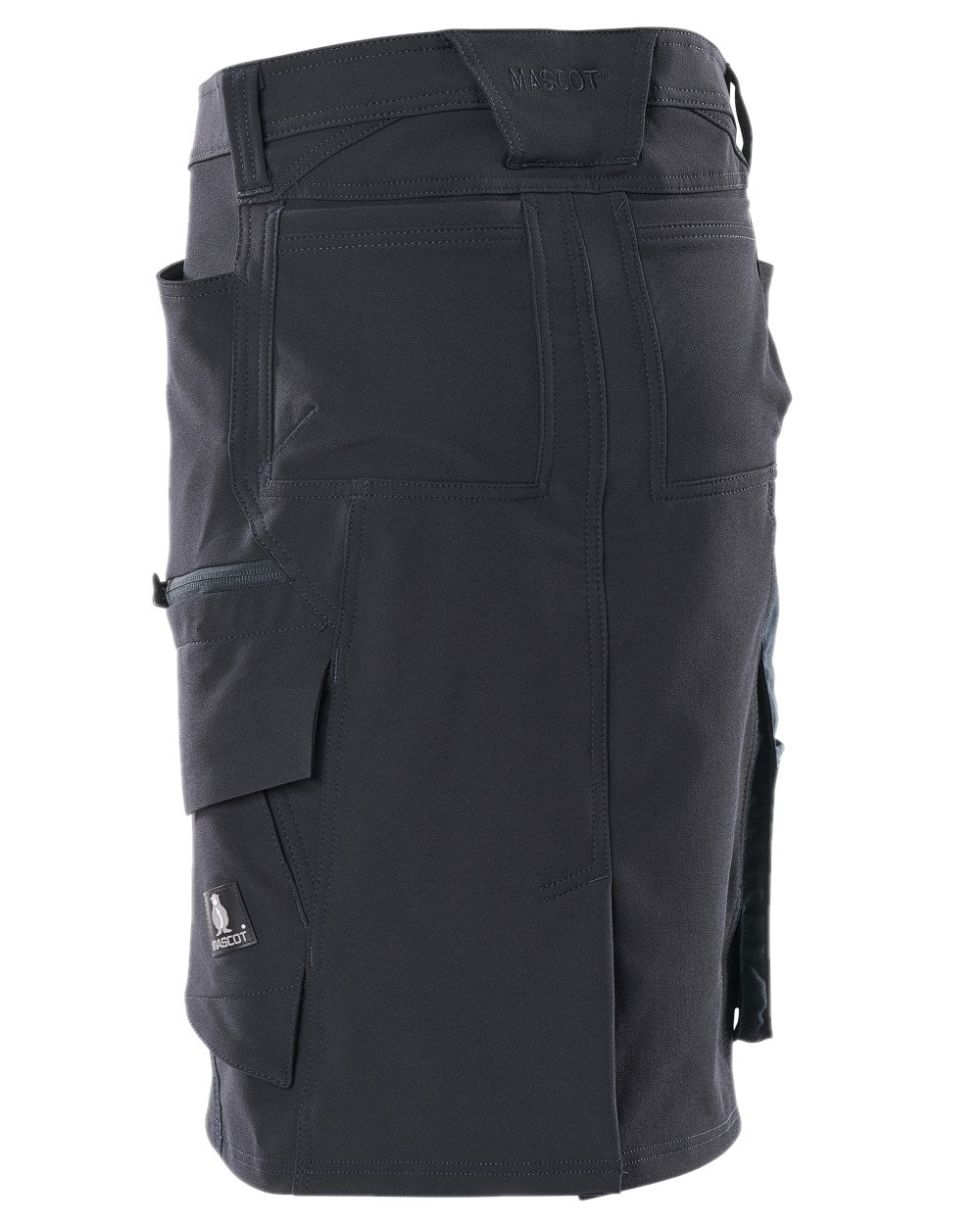Dark Navy Coloured Mascot Workwear Womens Accelerate Pearl Fit Skirt on white background