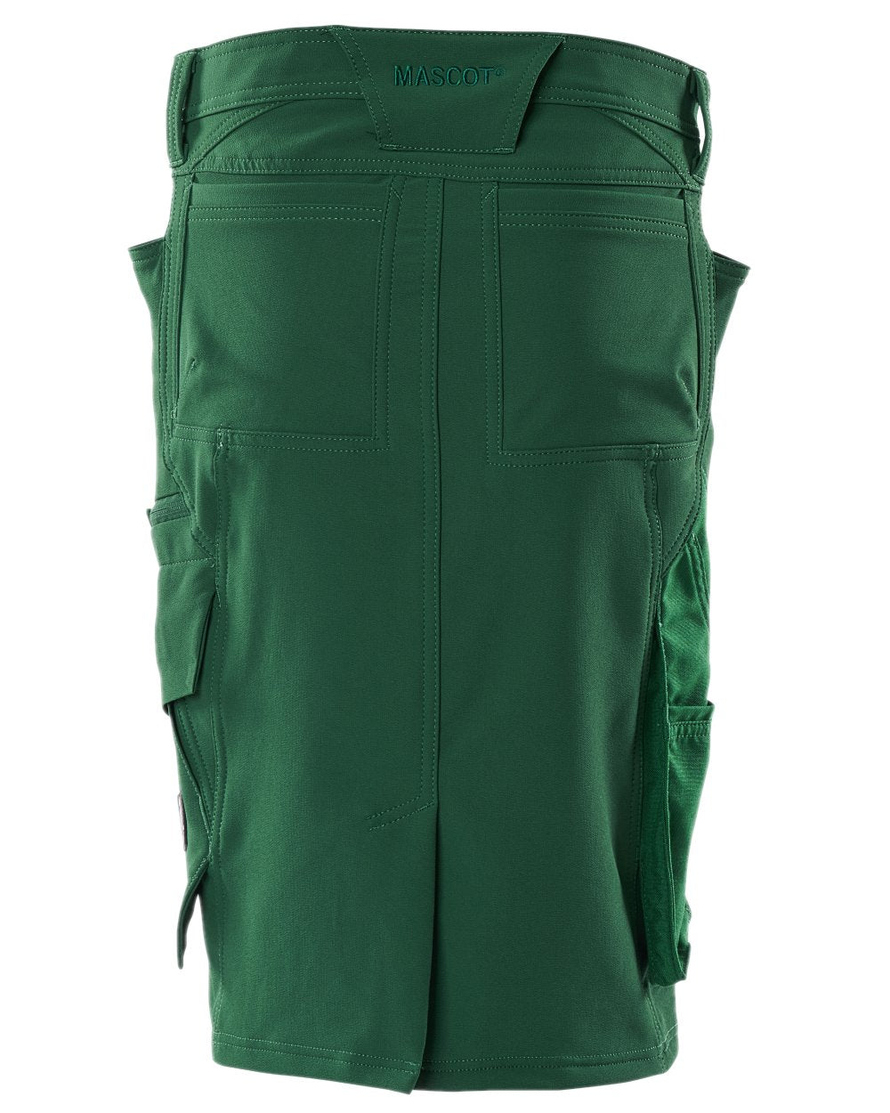 Green Coloured Mascot Workwear Womens Accelerate Pearl Fit Skirt on white background
