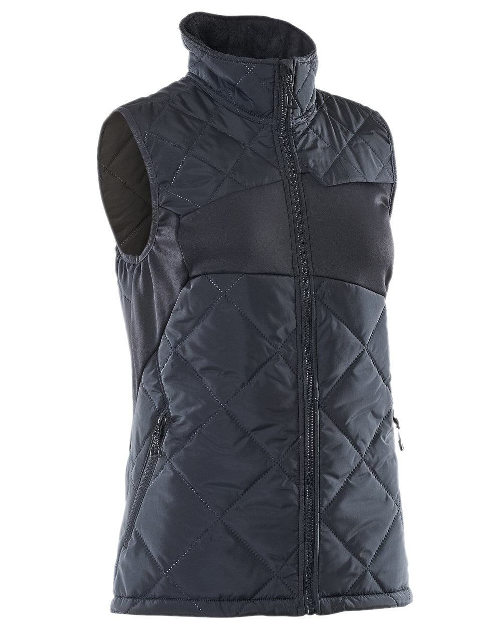 Dark Navy Coloured Mascot Workwear Womens Accelerate Thermal Gilet on white background