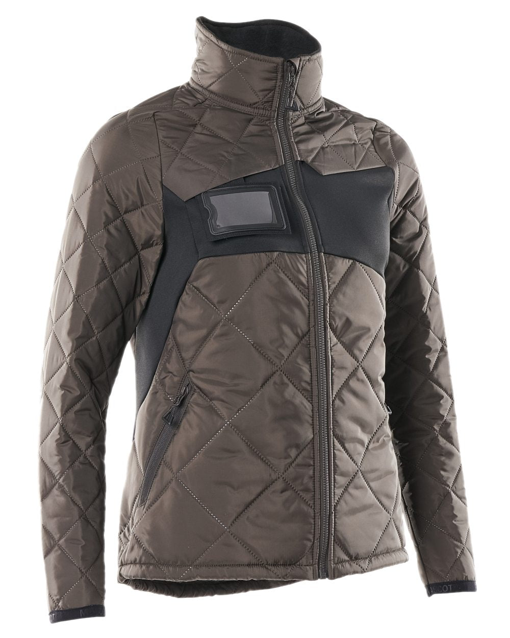 Dark Anthracite Black Coloured Mascot Workwear Womens Accelerate Thermal Jacket on white background