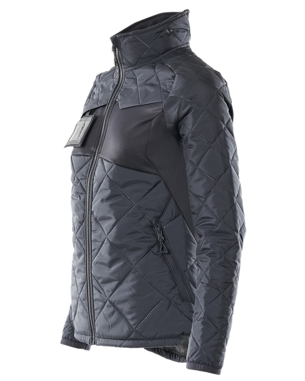 Dark Navy Coloured Mascot Workwear Womens Accelerate Thermal Jacket on white background