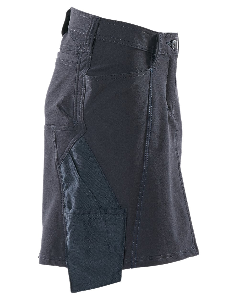 Dark Navy Coloured Mascot Workwear Womens Accelerate Ultimate Stretch Skirt on white background