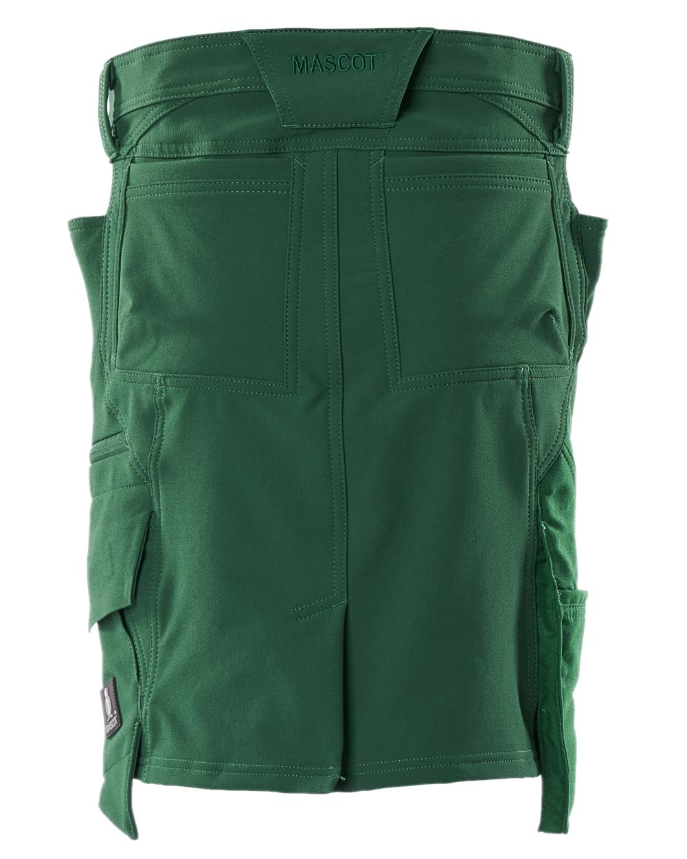 Green Coloured Mascot Workwear Womens Accelerate Ultimate Stretch Skirt on white background