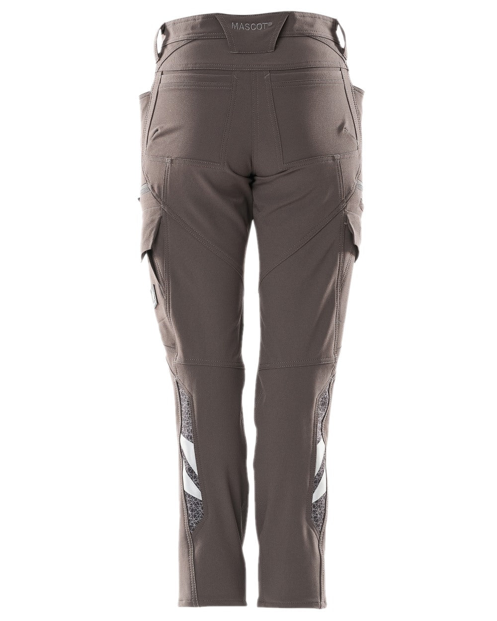 Dark Anthracite Coloured Mascot Workwear Womens Accelerate Ultimate Stretch Trousers on white background