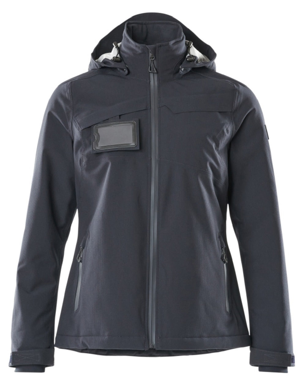 Dark Navy Coloured Mascot Workwear Womens Accelerate Waterproof Winter Jacket on white background
