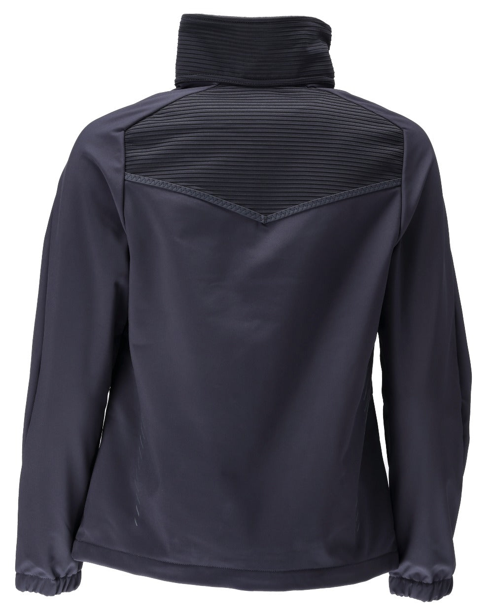 Dark Navy Coloured Mascot Workwear Womens Customized Breathable Softshell Jacket on white background