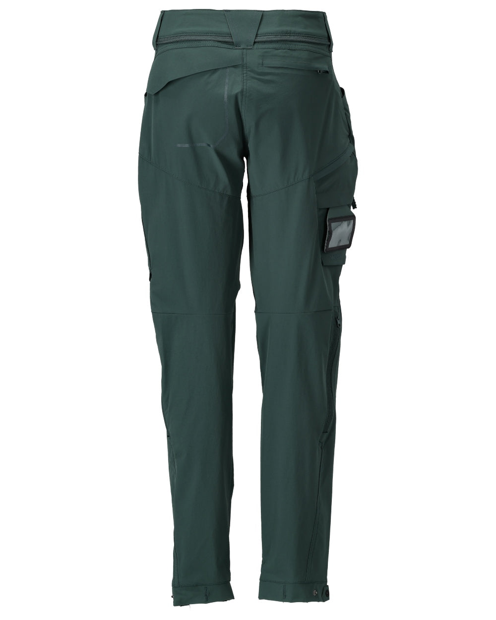Forest Green Coloured Mascot Workwear Womens Customized Functional Trousers on white background