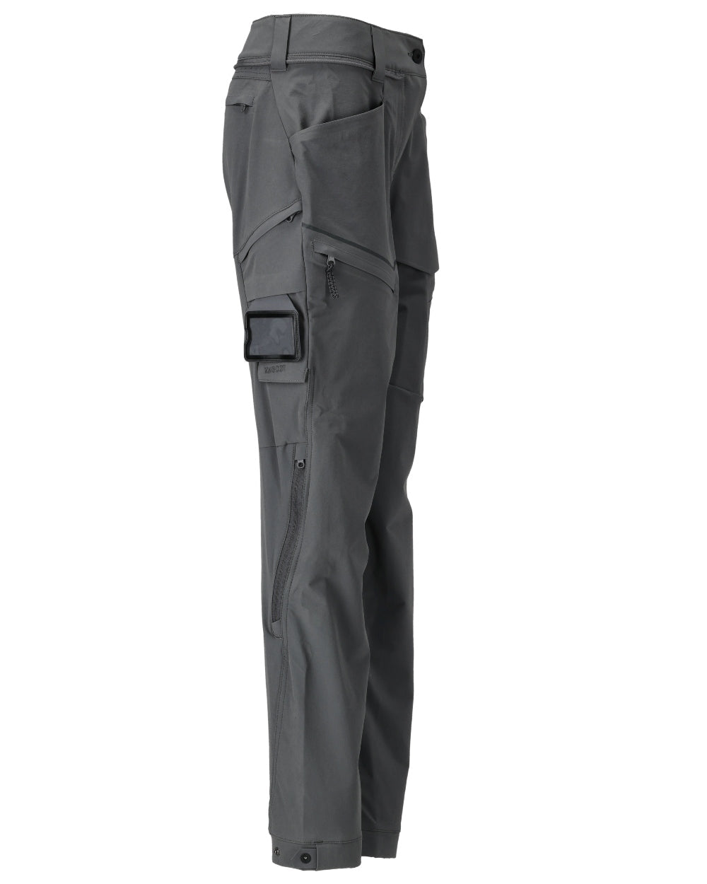 Stone Grey Coloured Mascot Workwear Womens Customized Functional Trousers on white background