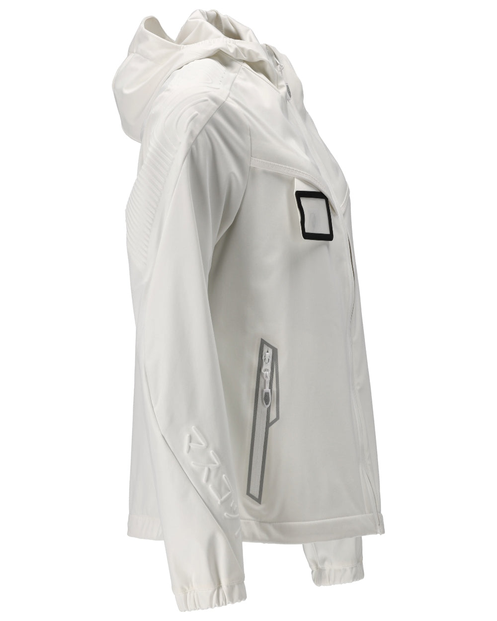 White Coloured Mascot Workwear Womens Customized Lightweight Jacket on white background