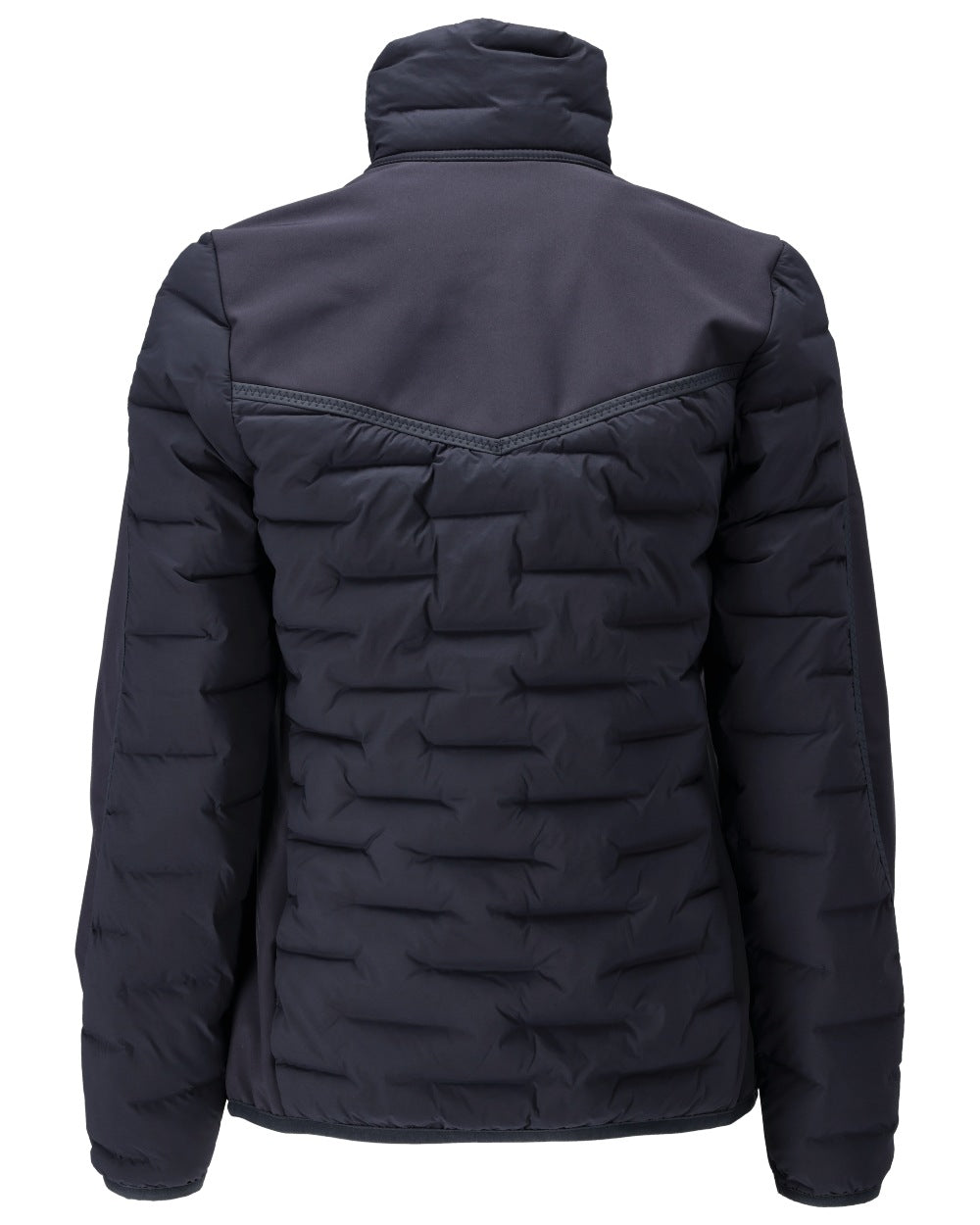 Dark Navy Coloured Mascot Workwear Womens Customized Lightweight Lining Jacket on white background