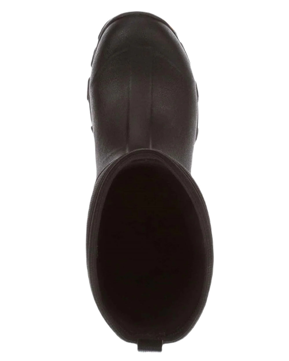 Black Coloured Muck Boots Arctic Ice Mid Wellingtons On A White Background