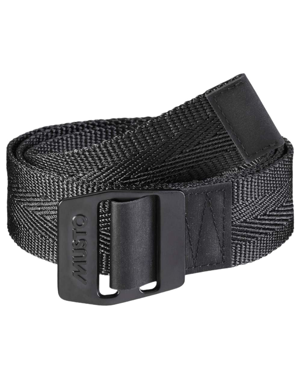 Black Coloured Musto Essential Belt On A White Background