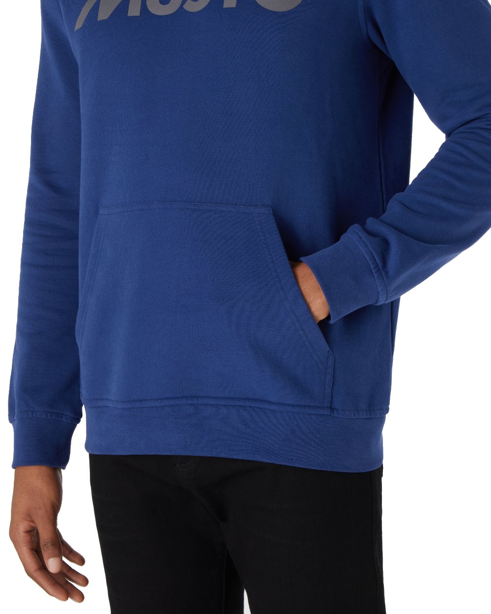 Blueprint coloured Musto Mens Logo Hoodie on White background
