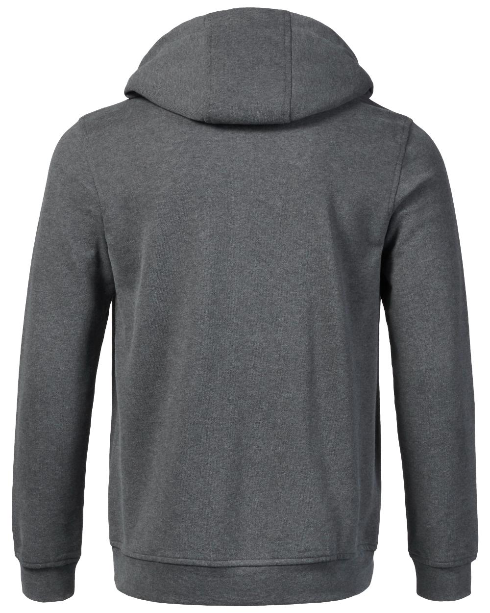 Dark Grey Marl coloured Musto Mens Logo Hoodie on white background