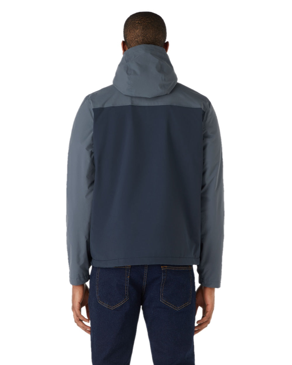 Navy Ombre coloured Musto Mens Snug Anorak on white background