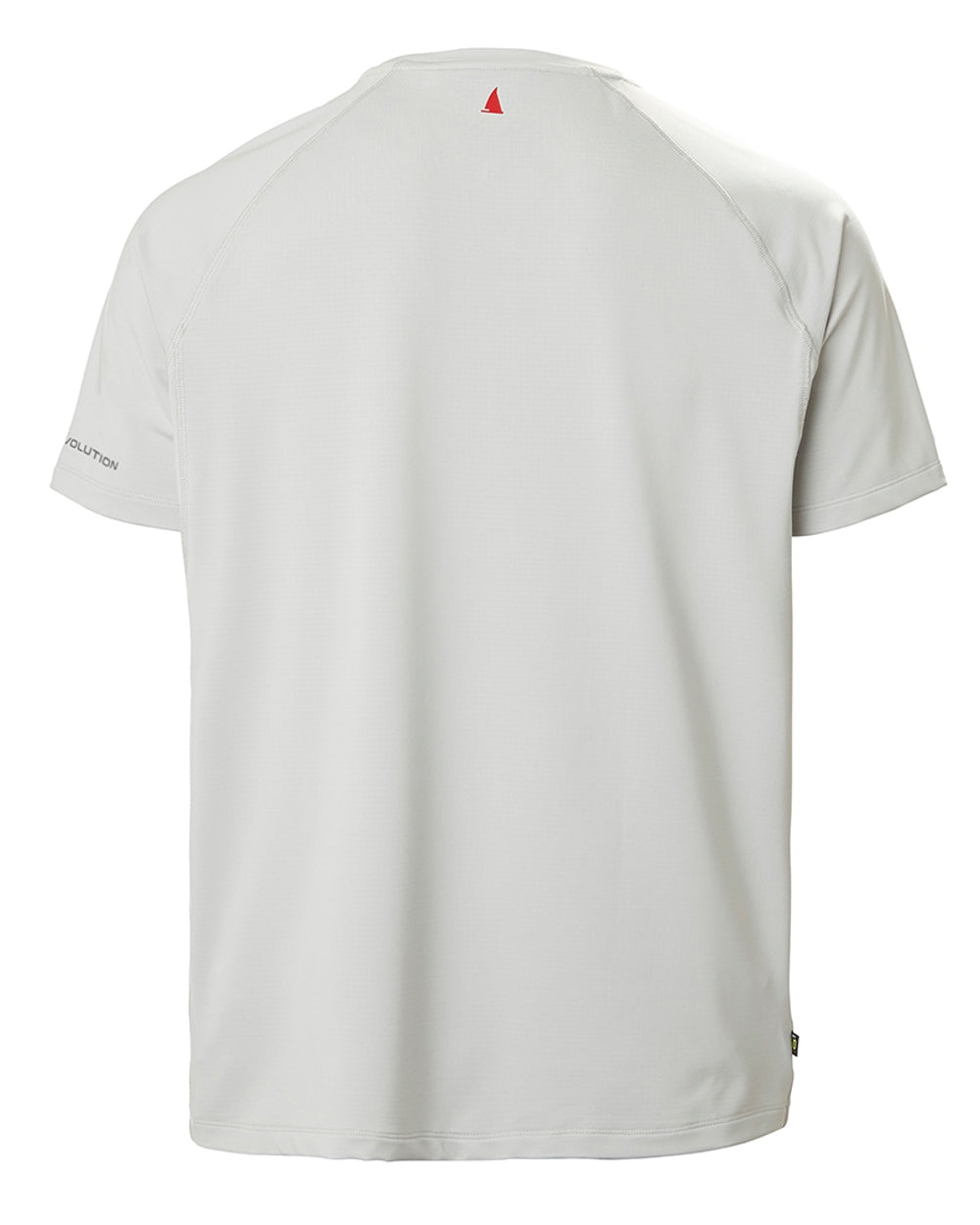 Platinum coloured Musto Mens Sunblock Short Sleeve T-Shirt on White background