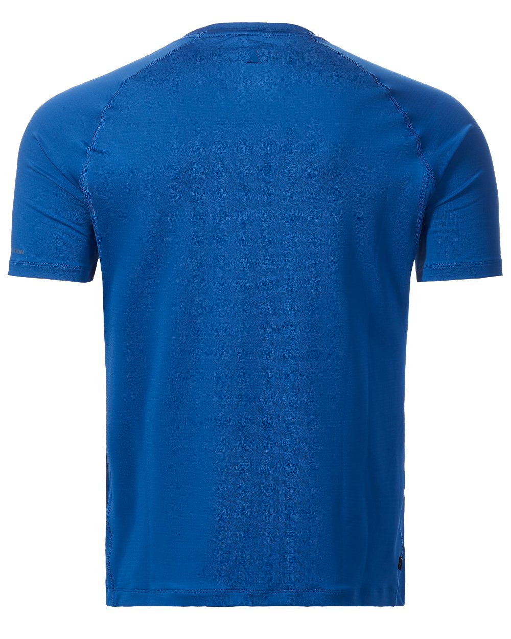 Racer Blue coloured Musto Mens Sunblock Short Sleeve T-Shirt on White background