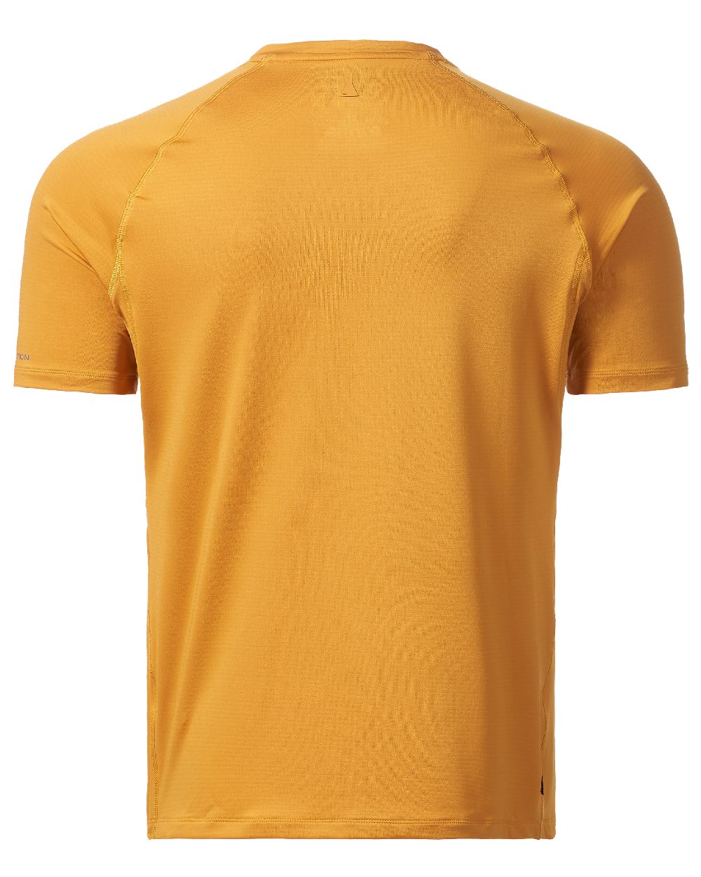 Inca Gold coloured Musto Mens Sunblock Short Sleeve T-Shirt on White background