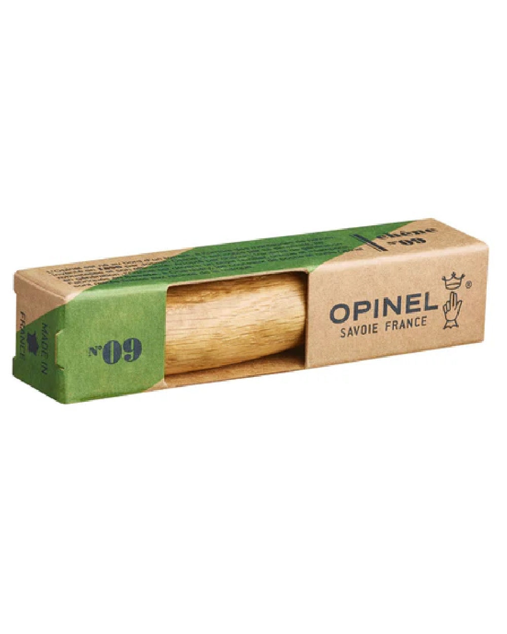 Olive Wood coloured Opinel Varnished Handle Classic Original Knife on white background