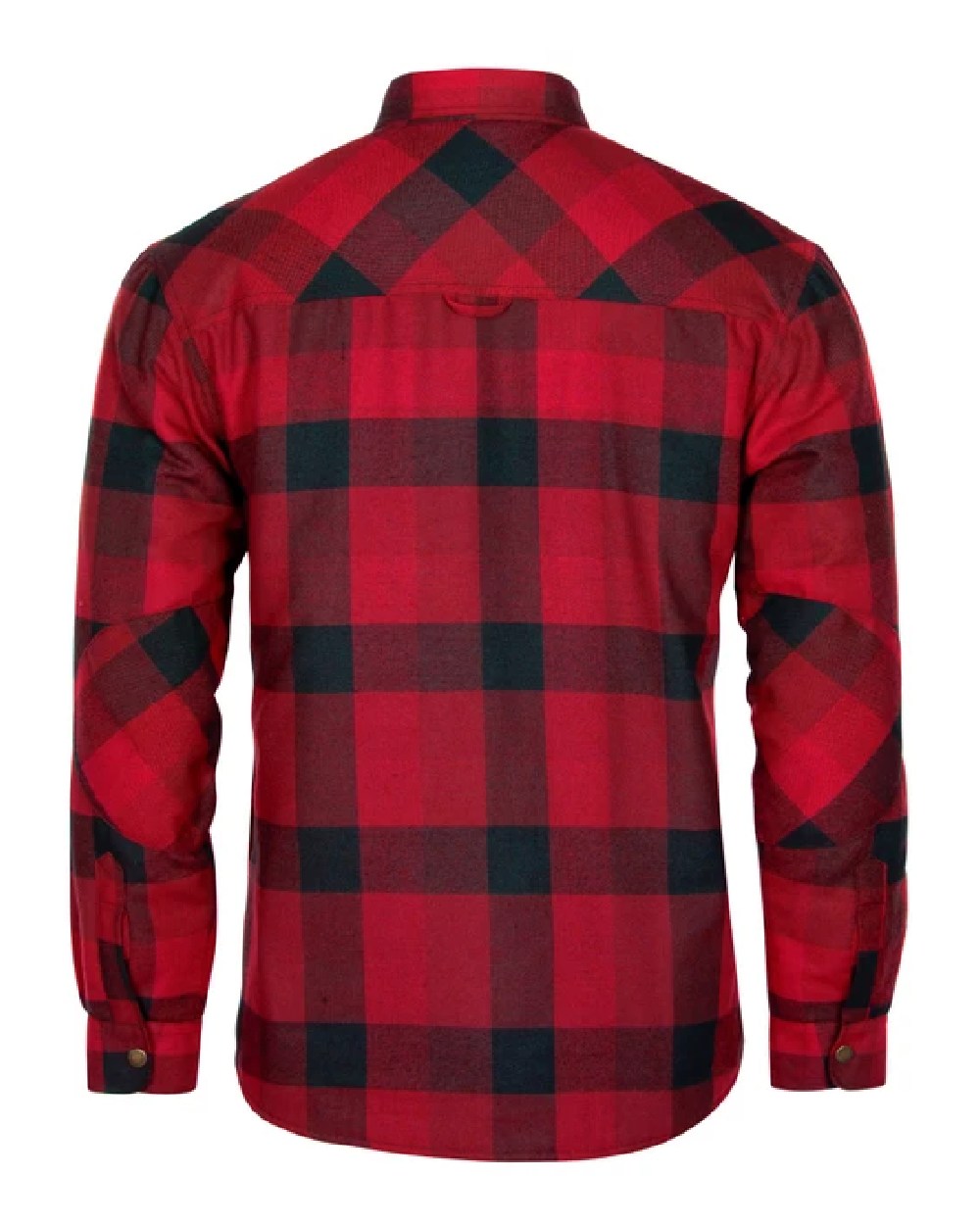 Red Black coloured Pinewood Mens Canada Classic 2.0 Shirt on white background
