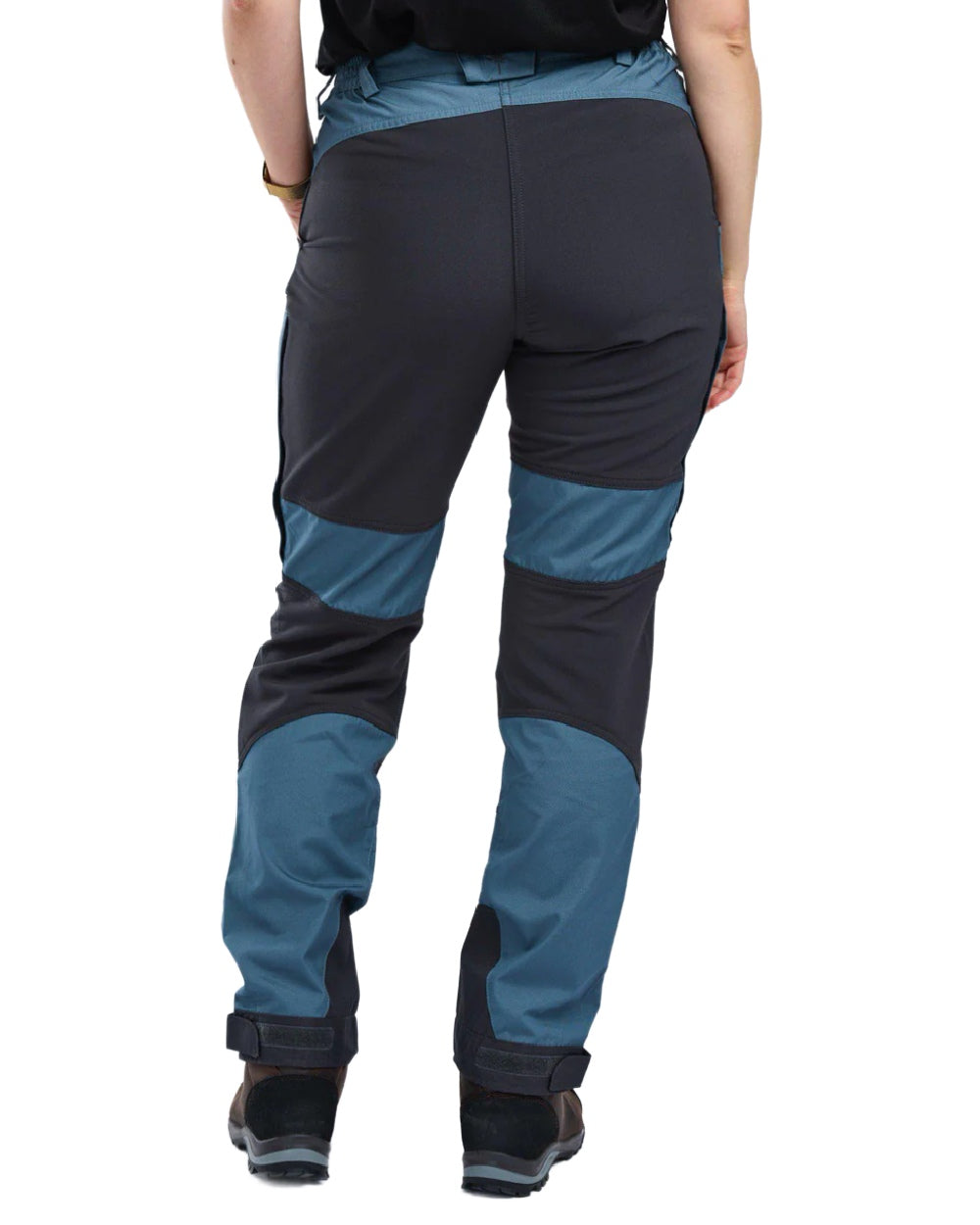 Storm Blue Dark Anthracite coloured Pinewood Womens Caribou TC Trousers on white background