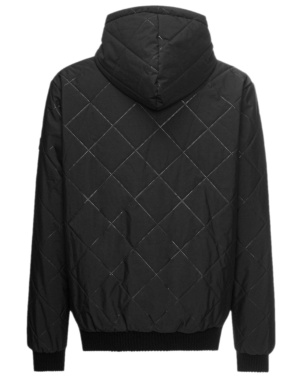 Carbon Coloured Puma Workwear Mens Essentials Hooded Winter Work Jacket on white background