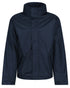 Navy coloured Regatta Dover Fleece Lined Bomber Jacket on white background