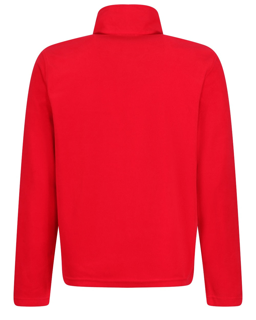 Classic Red coloured Regatta Mens Micro Zip Neck Fleece on white background