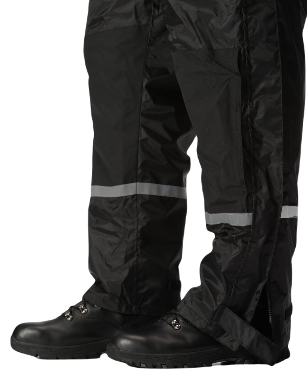 Black coloured Regatta Pro Waterproof Insulated Coverall on white background