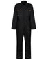 Black coloured Regatta Pro Zip Fasten Coverall on white background