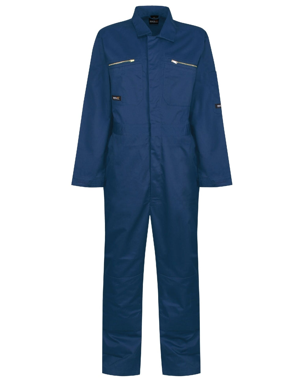Royal Blue coloured Regatta Pro Zip Fasten Coverall on white background