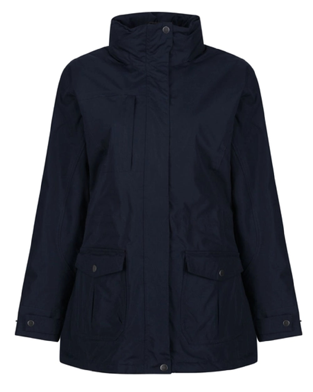 Navy coloured Regatta Womens Darby III Insulated Parka Jacket on white background