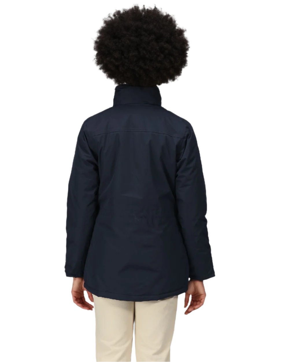 Navy coloured Regatta Womens Darby III Insulated Parka Jacket on white background