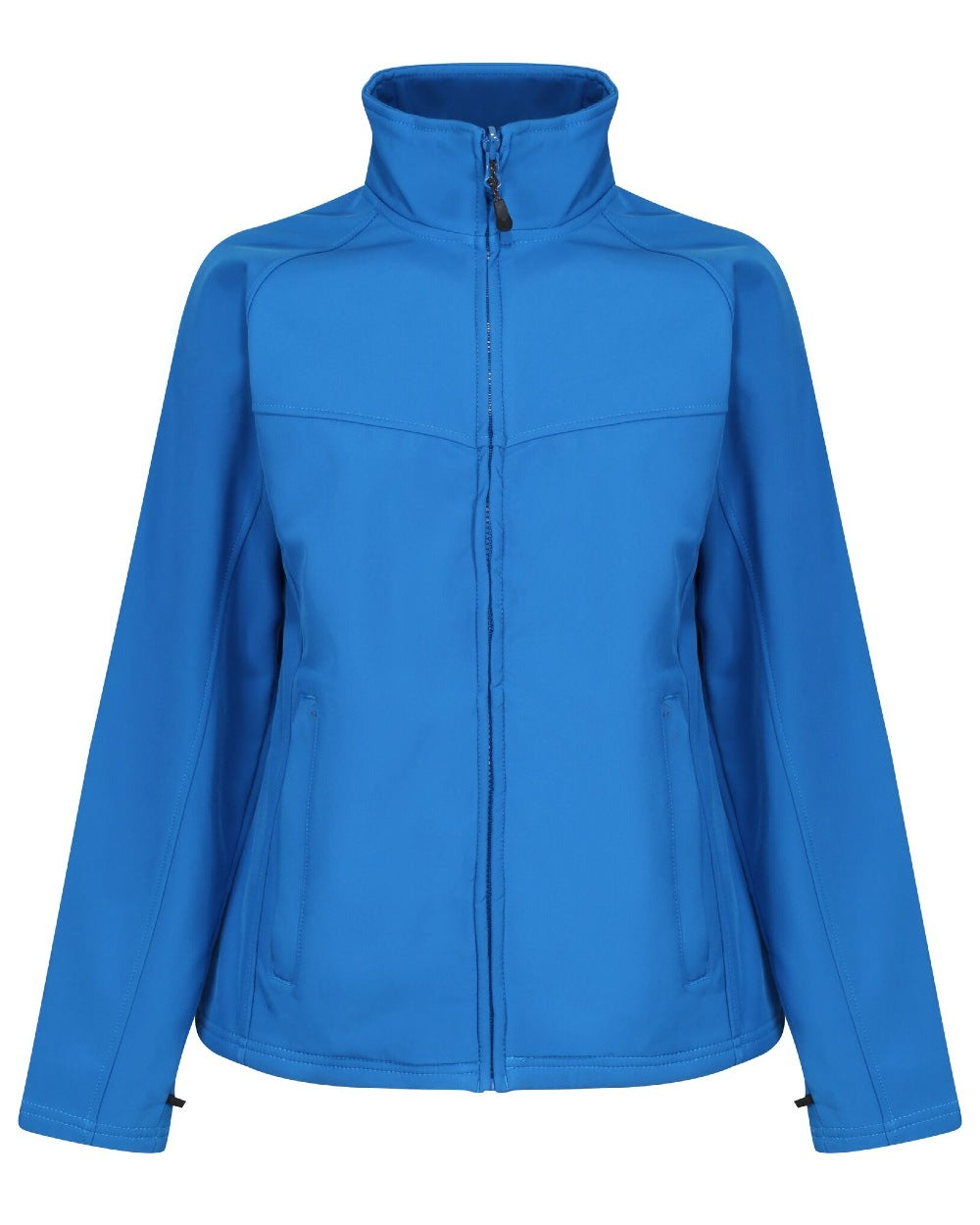 Oxford Blue Seal Grey coloured Regatta Womens Uproar Softshell Jacket on white background