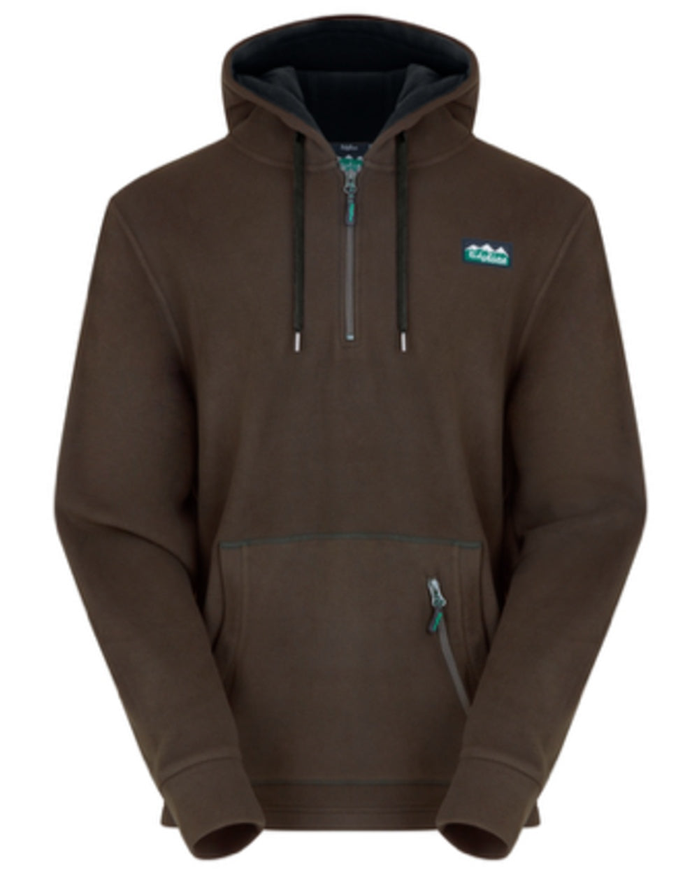 Bark Coloured Ridgeline Ballistic Hoodie On A White Background