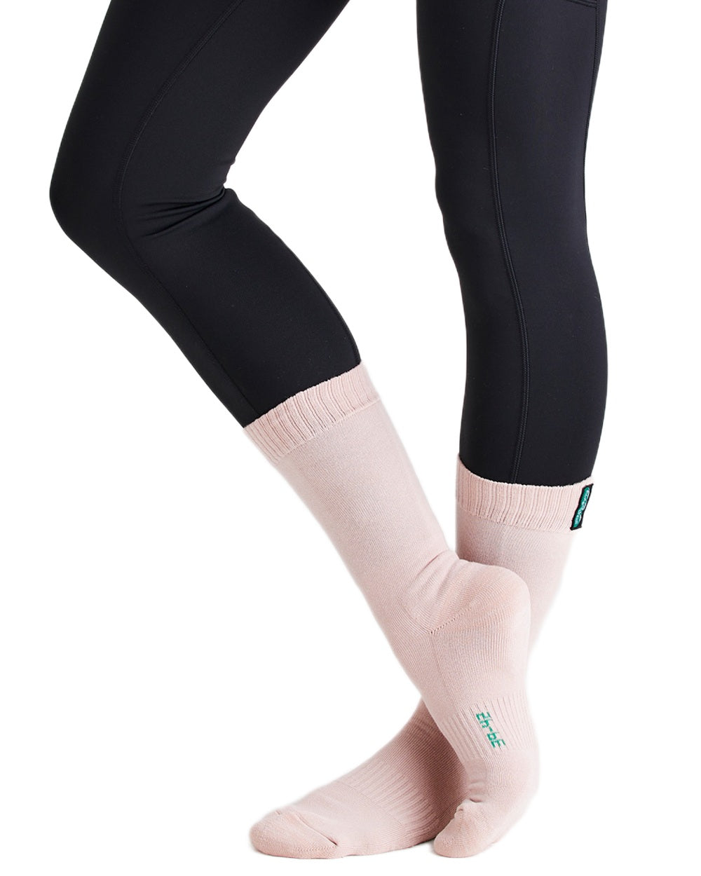 Oxblood Multi Coloured Ridgeline Cotton Work Socks Mid Length On A White Background