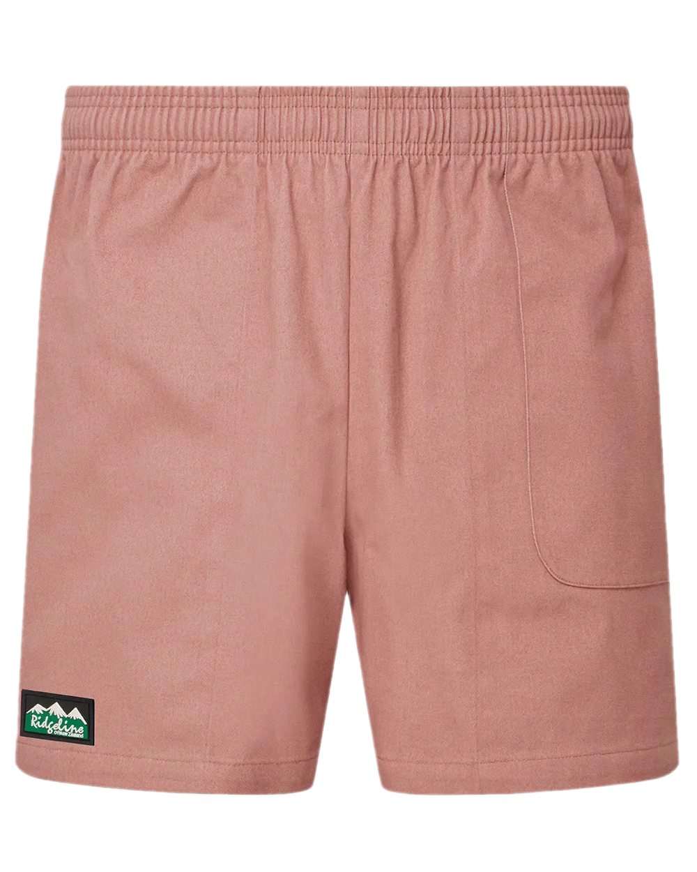 Dusky Pink Coloured Ridgeline Hose Down Shorts on white background