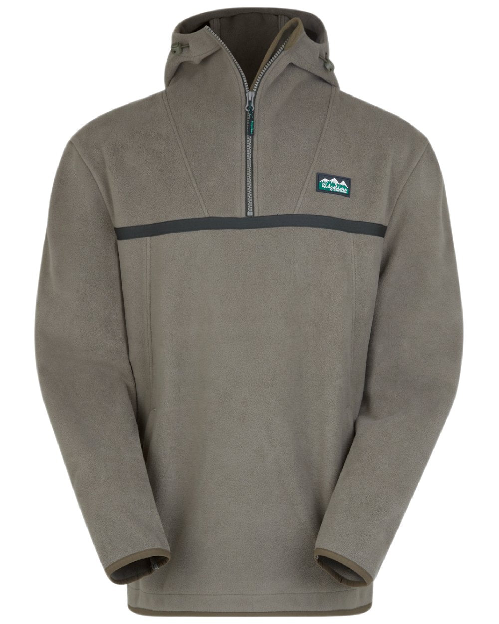 Smokey Olive Coloured Ridgeline Kodiak Fleece Smock on white background